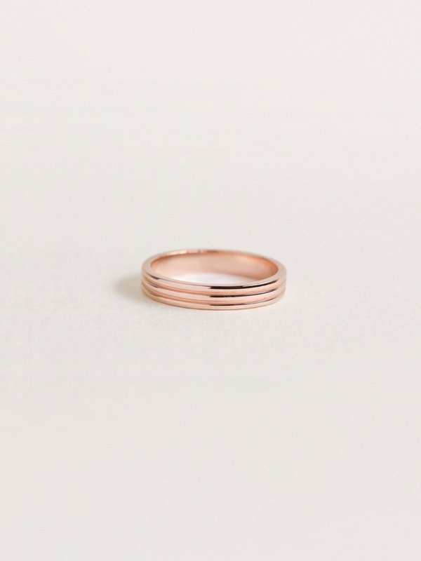 Trois Ring in Rose Gold