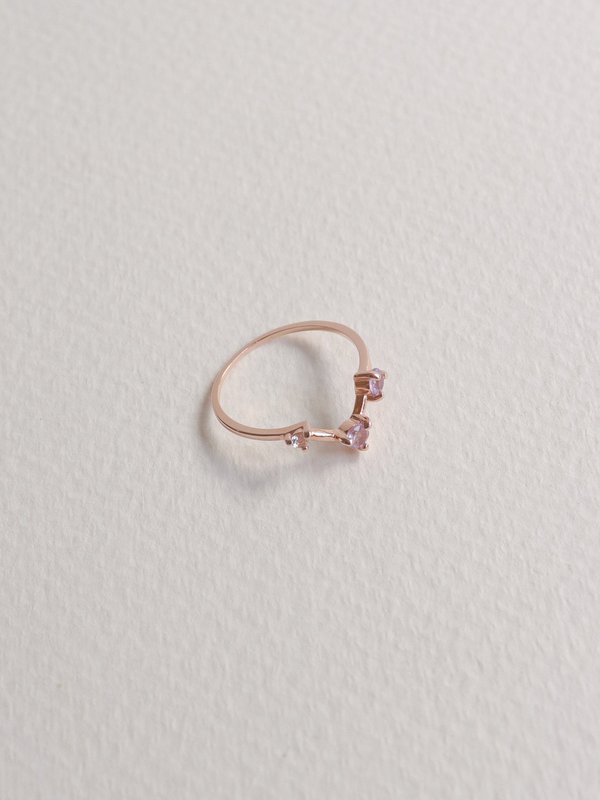 Joelle Ring - Pink Amethyst in Rose Gold