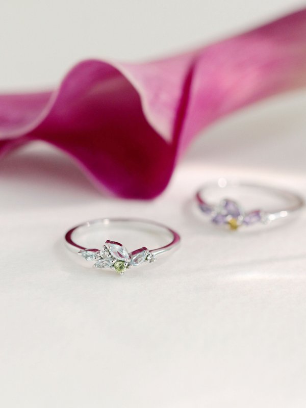 Marcella Ring - Sky Blue Topaz in Silver