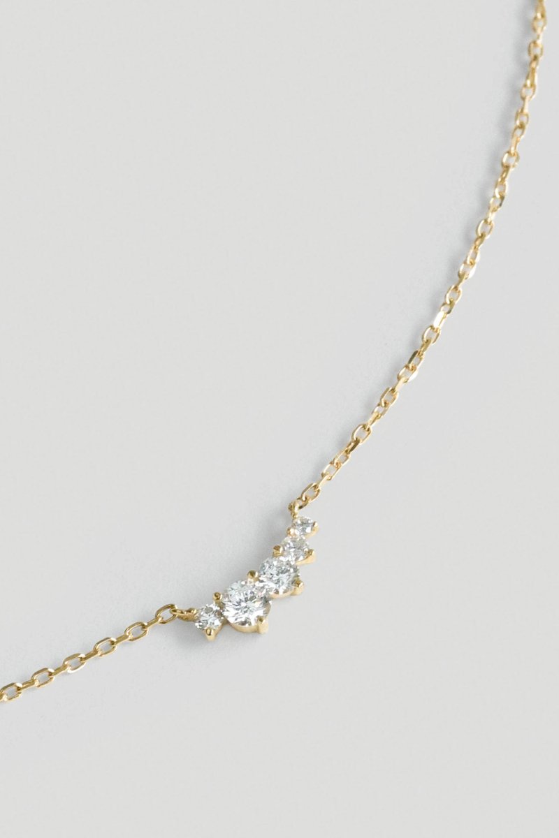 Stardust 14K Gold Necklace with Diamonds