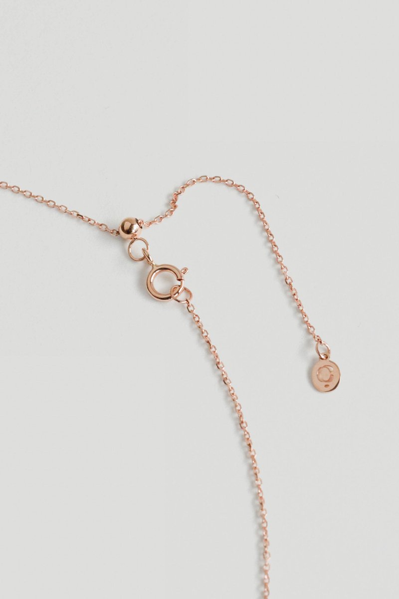 Gemme 14K Rose Gold Necklace with Morganite & Diamond