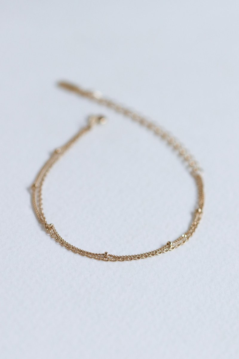 Satellite Gold Layered Bracelet 