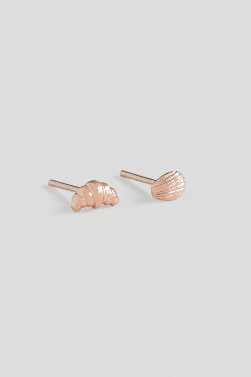 Pastry Rose Gold Ear Studs