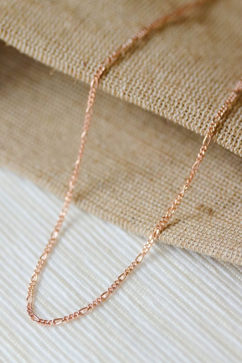 Figaro Rose Gold Necklace 