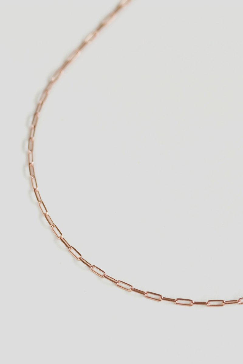 Larga Rose Gold Link Necklace 