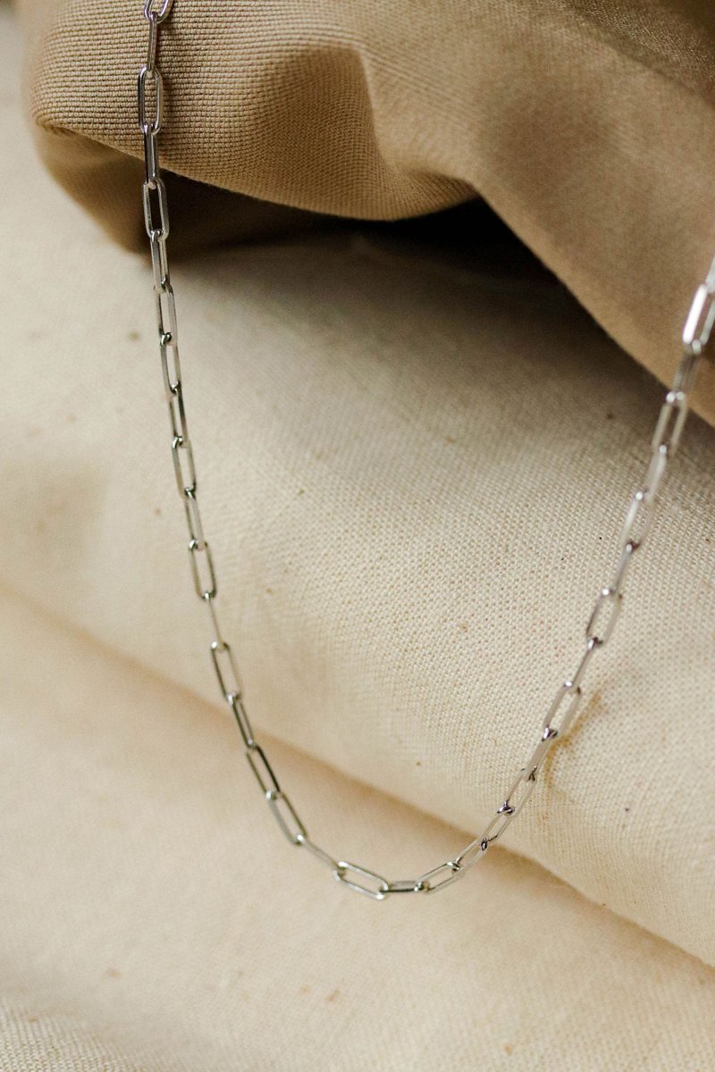 Larga Silver Link Necklace 