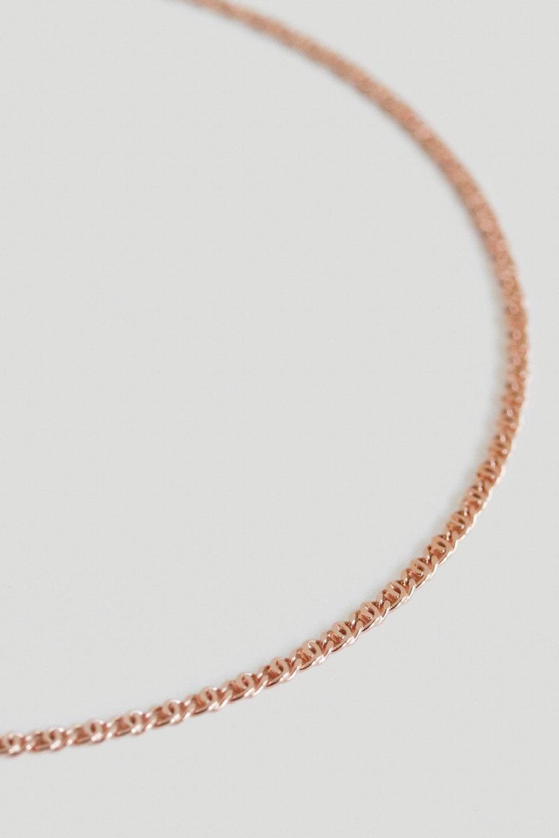 Snake Rose Gold Necklace