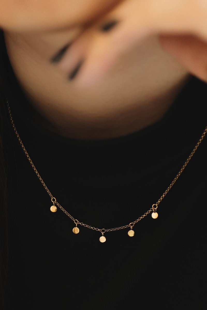 Dots Gold Choker Necklace