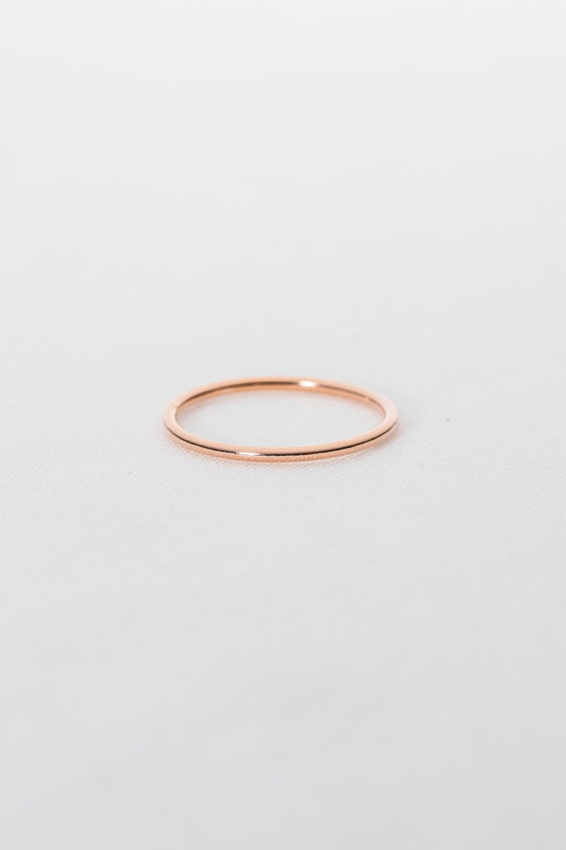 Basic Stack Rose Gold Ring Set