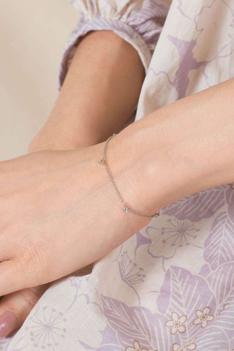 Maddie Silver Bracelet with Sky Blue Topaz