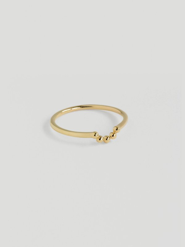 Odette Ring in Champagne Gold