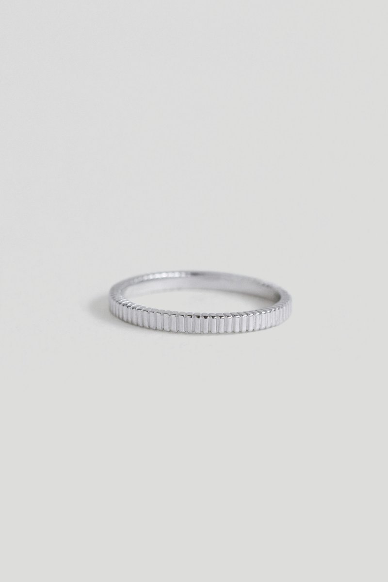 Line Silver Ring