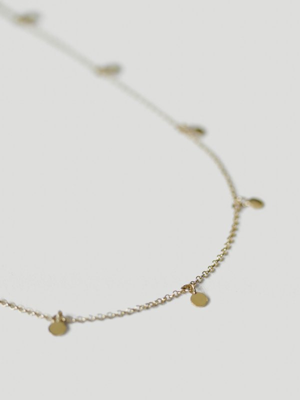Dots Anklet in Champagne Gold
