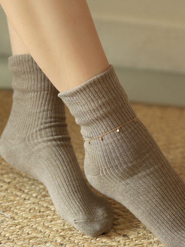 Dots Anklet in Champagne Gold