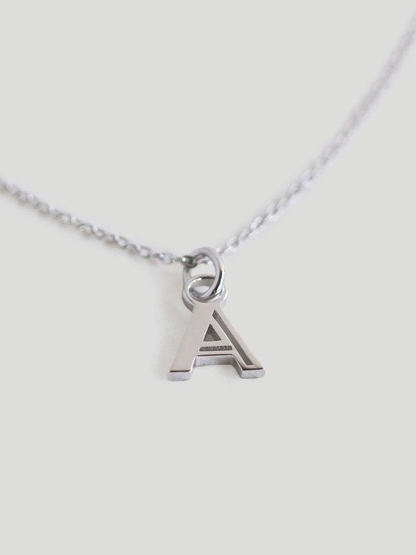 I Am Necklace - A to Z Pendant with Chain in Silver