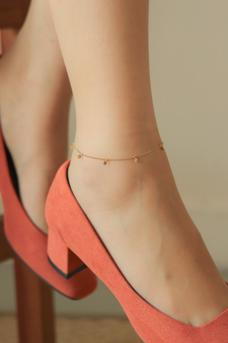 Dots Gold Anklet