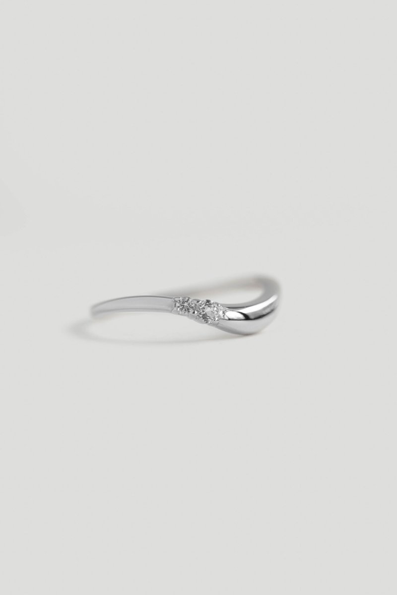 Paige Silver Ring with White Topaz