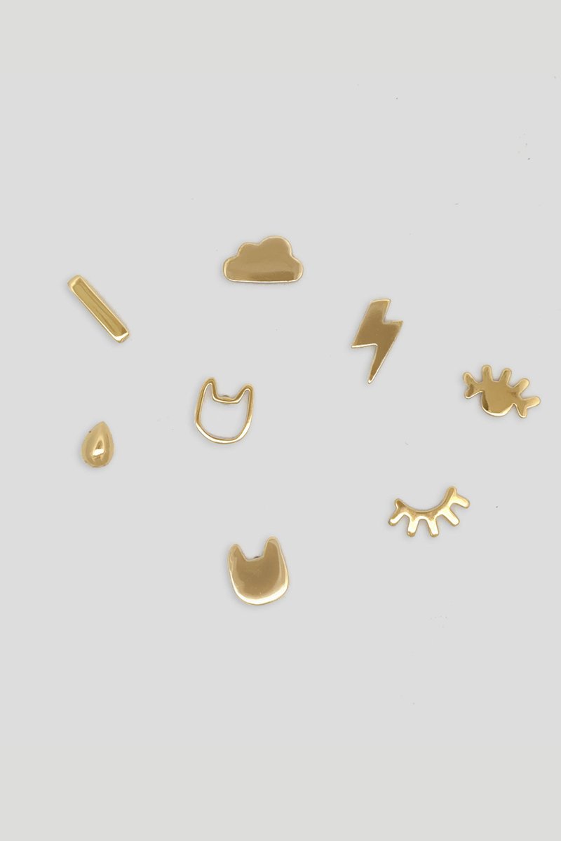 Weather Gold Ear Studs